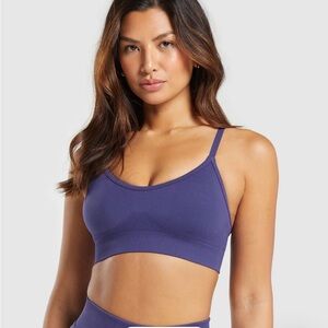 Gymshark Sweat Seamless Sports Bra 2.0 (Galaxy Purple M)